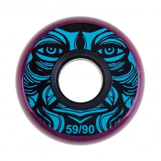 Kaltik Face Purple Wheels 59mm 90a - Set Of 4 1 Kaltik Face Purple Wheels 59mm 90a - Set Of 4