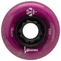 Luminous Light Up Inline Skate Wheels - Purple Haze 4 Pack