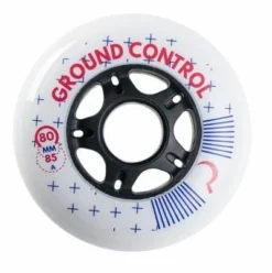 Ground Control White Wheels 80mm 85a - Set Of 4