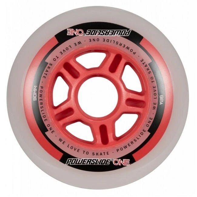 Powerslide One Inline Skate Wheels - 90mm 82a Set 4 1 Powerslide One Inline Skate Wheels - 90mm 82a Set 4
