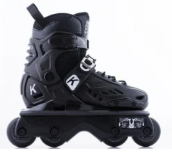 Kaltik K Adjustable Kids Aggressive Skates With Stealth Frames - Black