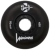 Luminous Light Up Inline Skate Wheels - Black 4 Pack