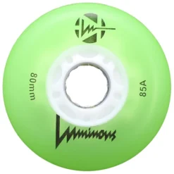 Luminous Light Up Inline Skate Wheels - Green 4 Pack