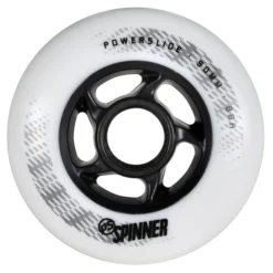 Powerslide Spinner White Wheels 90mm 88a - Set Of 8