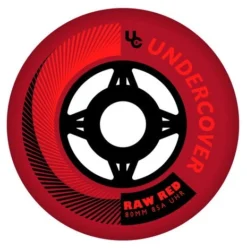 Undercover Raw Red Wheels Bullet Radius 80mm 85a - Set Of 4