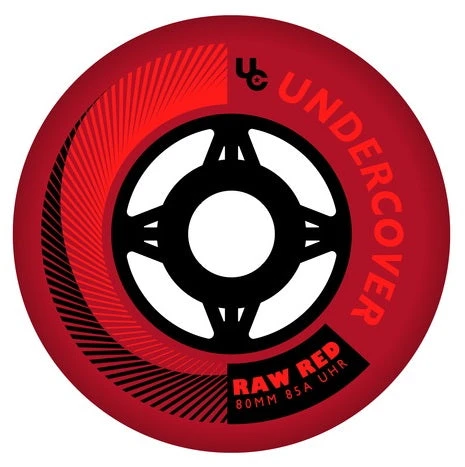 Undercover Raw Red Wheels Bullet Radius 80mm 85a - Set Of 4 1 Undercover Raw Red Wheels Bullet Radius 80mm 85a - Set Of 4
