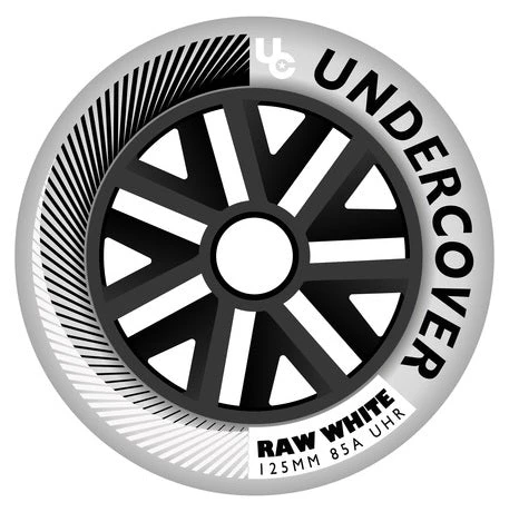 Undercover Raw White Wheels Bullet Radius 125mm 85a - Set Of 6 1 Undercover Raw White Wheels Bullet Radius 125mm 85a - Set Of 6